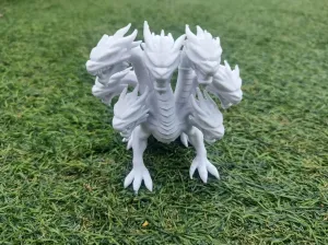 Mythic Hydra Guardian Multi-Head Serpent Monster Figurine