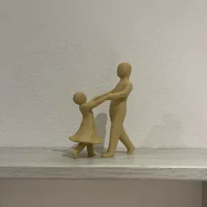 Father and Daughter Home Decoration