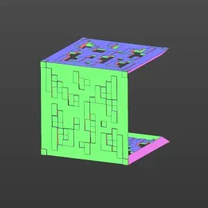 CUBE. Contains two models, for assembling