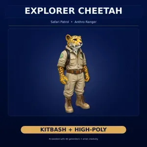 Anthro & Creature Character Collection – Kitbash + High-Poly