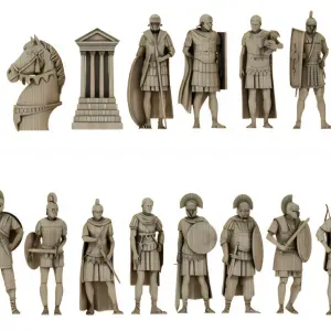 Chess set. Roman Empire