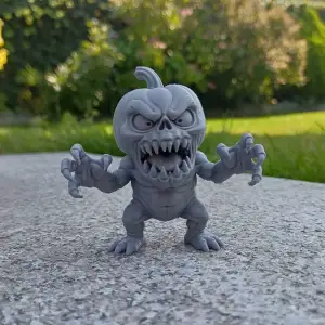 Pumpkin halloween monster