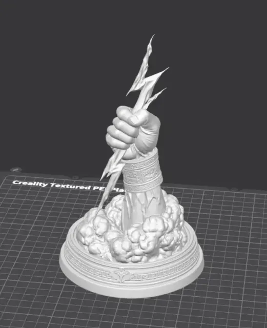 ⚡ Thunder Grasp Desk Statue (White Edition) — Фото 2 из 5