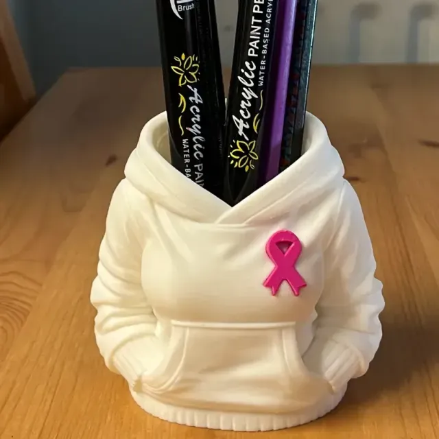 Cancer Bow Pen Pot
