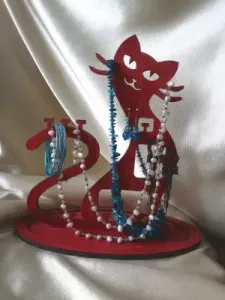 🐱 Cat Jewelry & Accessory Stand– 2 Piece Easy Assembly- 108