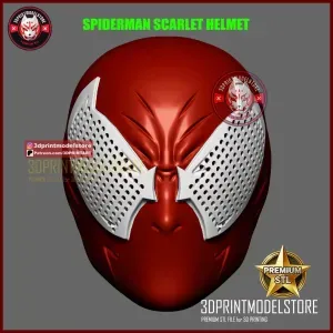 Spiderman Scarlet Spider Helmet - Marvel Cosplay Halloween