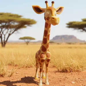 Funny Cartoon Giraffe