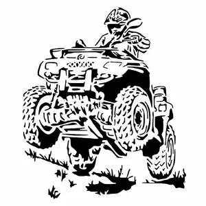 Quad Bike stencil