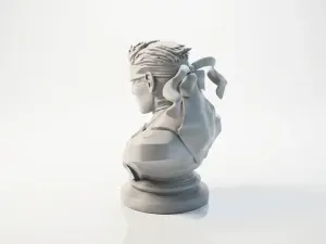 Solid Snake Bust Gaming Collectible 3D Printable