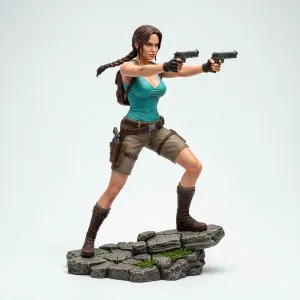 Lara Croft Inspired 3d Figurine