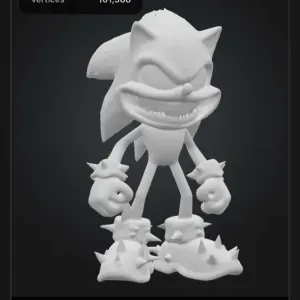 Shin Sonic/ Evil Sonic the hedgehog