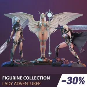 FIGURINE COLLECTION / LADIES OF THE ADVENTURER / 3 PIECES