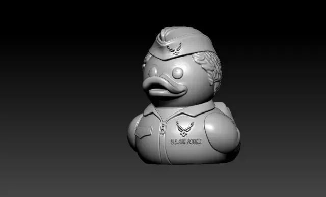 Rubber Duck - United States Air Force Statue - 3D Print — Фото 4 из 5