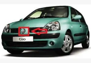 Front logo badge Renault Clio 2, Megane 1, Laguna 2, Scenic