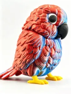 Macaw Little Bird Sun Conure Golden Conure Animal Figurine Sculpture
