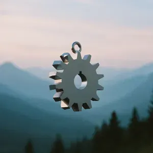 HELICAL GEAR KEYCHAIN