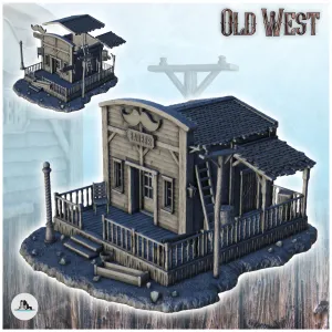 Barber store - Terrain scenery West Old Western