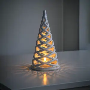 Christmas Tree Candle Holder | Lattice Tree Light Decor