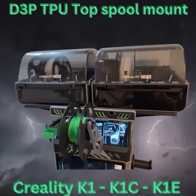 TPU Top mount spool holder - K1C K1SE K2SE D3P riser — Фото 3 из 9