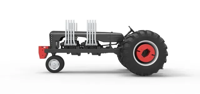 Vintage Small block Pulling tractor Version 3 Scale 1:25 — Image 7 of 9