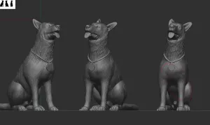 jarman safed dog 3D print model