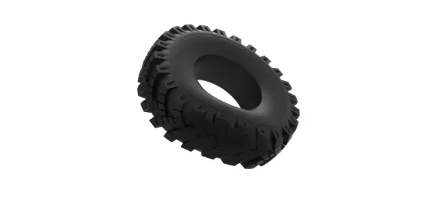Military Ural tire OI-25 deflated Scale 1:25 — Фото 9 из 9