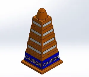 Square Collapsible Cone