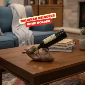 DRUNKEN REINDEER WINEHOLDER