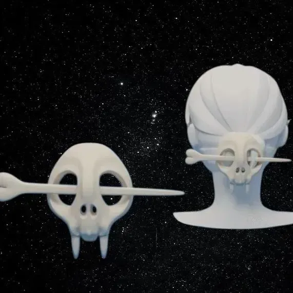 Skull Hairpin