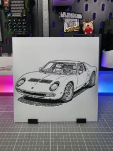 Lamborghini Miura - Hueforge - 3 Colors