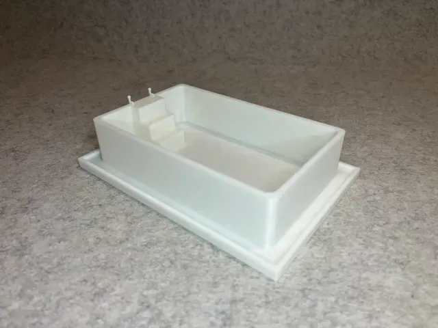 Dollhouse garden swimming pool miniature house