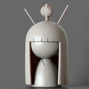 Kokoshi Minimalist Sculpture Decoration