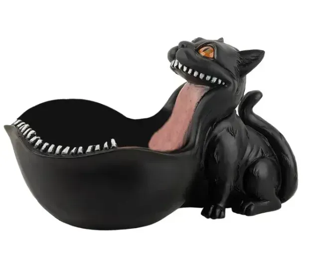 Cat-shaped trinket holder / Cheshire-style candy dish — Фото 5 из 9