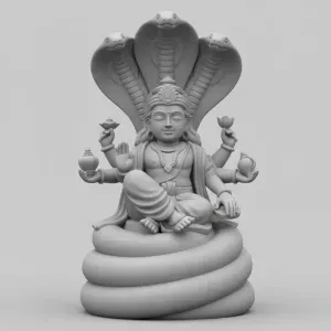 Lord Vishnu in Yogic Slumber