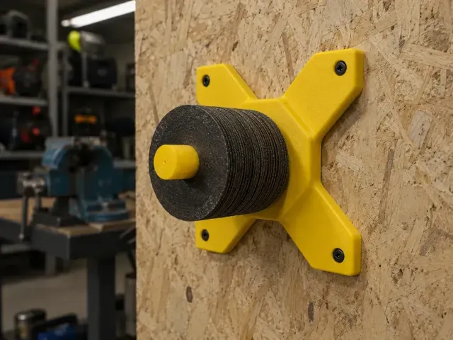 Tool Grinder Disc Holder – Wall-Mounted Reinforced