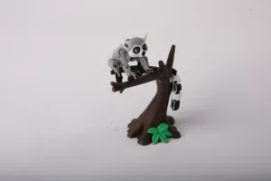 Lemur Sitting on a Tree Cute Flexi Toy