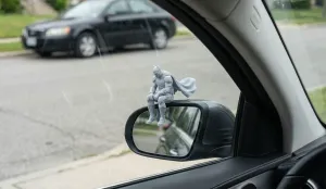 Car Mirror Decoration "Sitting Batman"