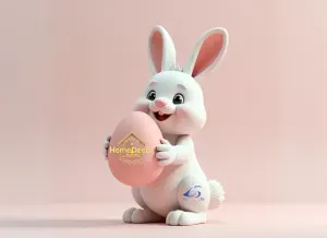 Easter Bunny: multicolor