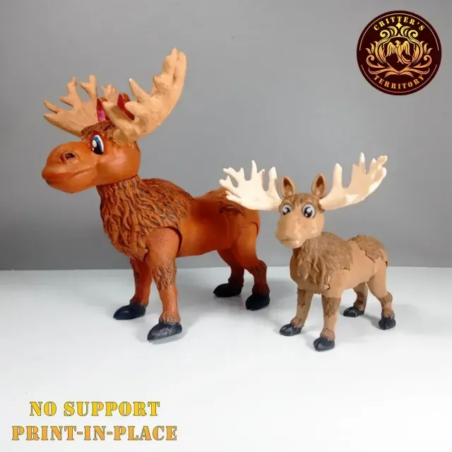 FLEXI MOOSE | PRINT IN PLACE | NO SUPPORT — Image 2 of 9