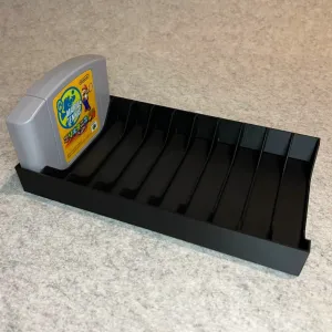 Game stand for Nintendo 64 N64 cartridges