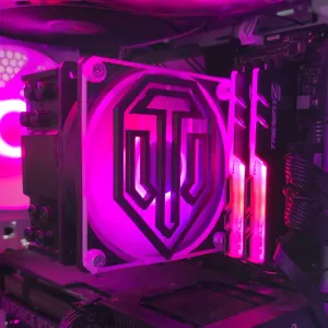 PC 120mm Fan cover World of tanks logo