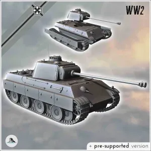Panther Ausf. G (15mm) - miniatures tank ww2 flames war bolt