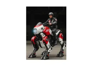 Sci-Fi Cyberquad Motorcycle & Rider