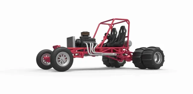 Diecast old school water pumper buggy Version 1 Scale 1:25 — Фото 2 из 9