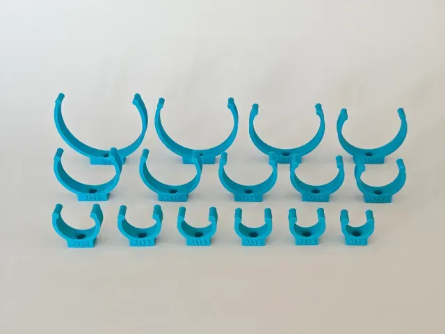 Snap-Fit Pipe Mounts | 15 Sizes 12-50 mm | M4 Screw — Фото 2 из 9