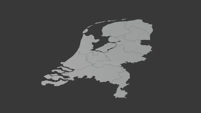 Provinces of Netherlands. 3D Map puzzle (12-piece) — Фото 2 из 2