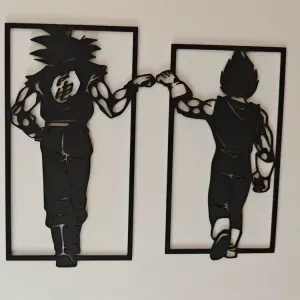 Goku & Vegeta – Mural Fist Bump