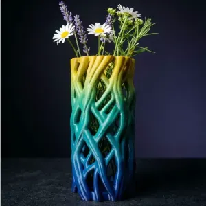 Organic Voronoi Vase | Geometric Flower Pot | Modern Home Decor