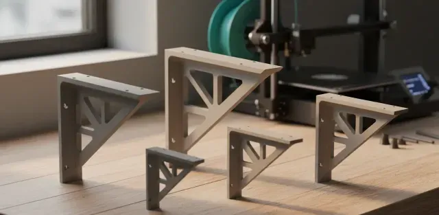 Heavy Duty Shelf Brackets – Set of 5 Different Sizes — Image 7 of 8