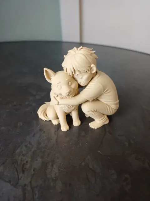 Boy Hugging Dog – Heartwarming Friendship — Image 4 of 6